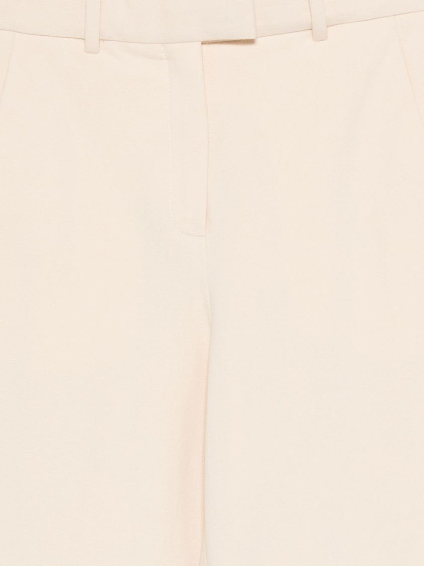 Circolo 1901 Beige Wide-Leg Trousers With High Waist