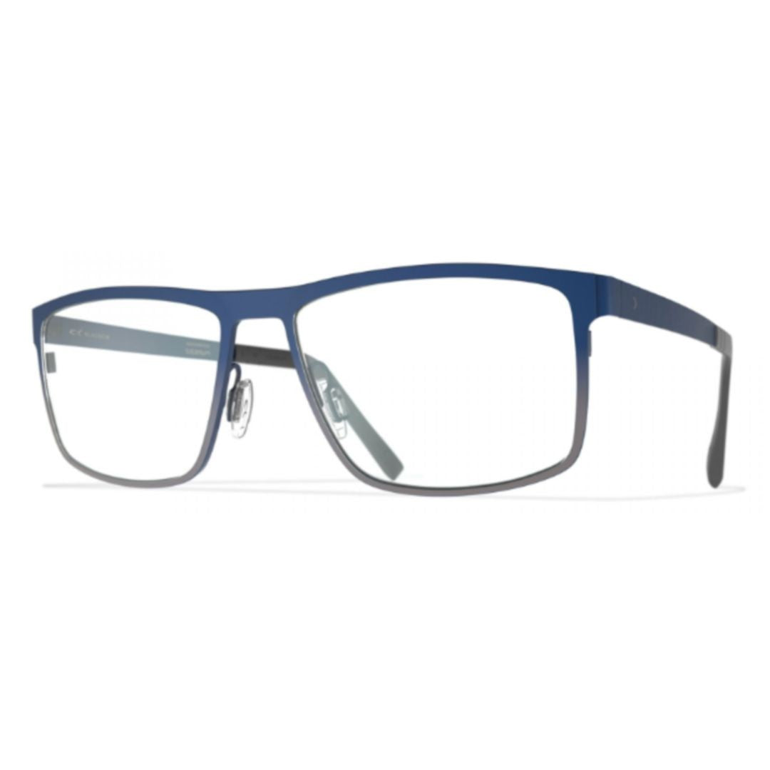 Blackfin Bf1001 Kingston Rectangular Beta Titanium Eyeglass Frames With Adjustable Nose Pads