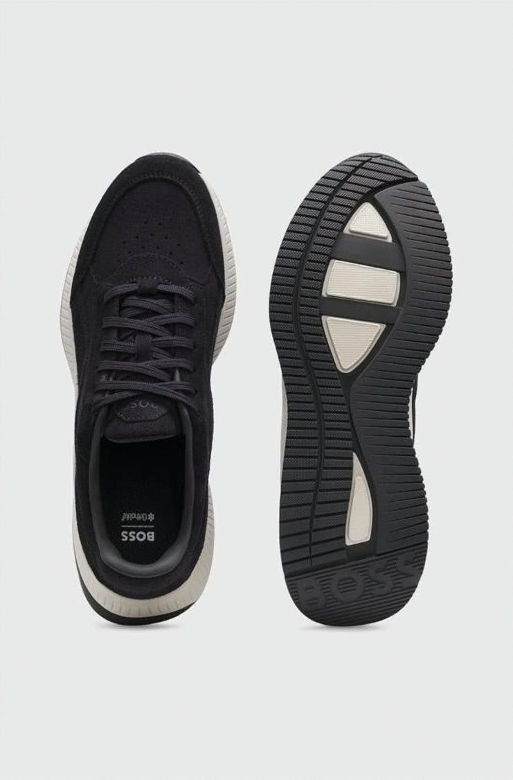 Hugo Boss Smooth Leather Sneakers With Cushion Sole