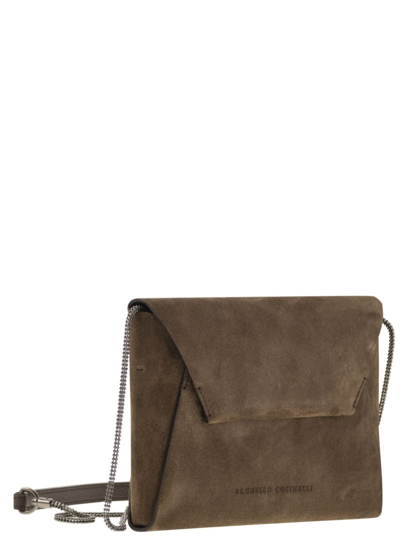 Brunello Cucinelli Bc Duo Suede Clutch Bag