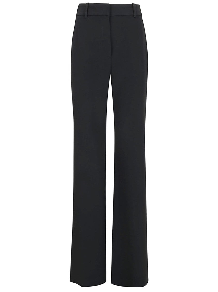 Ermanno Scervino Tailored Black Trousers With Straight-Leg Silhouette And Subtle Stitching