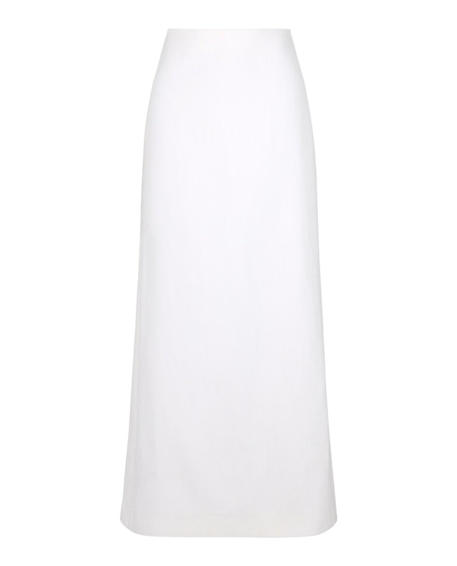 Ferragamo High-Rise Long Skirt With Rear Slit