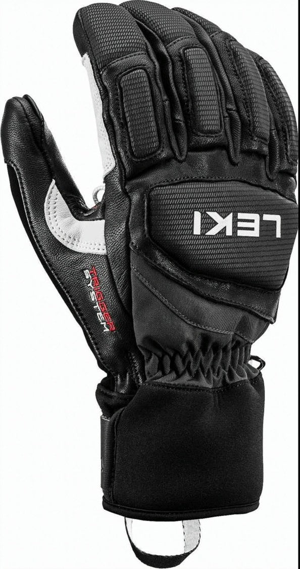 Leki Robust Black Gloves With Padded Knuckles