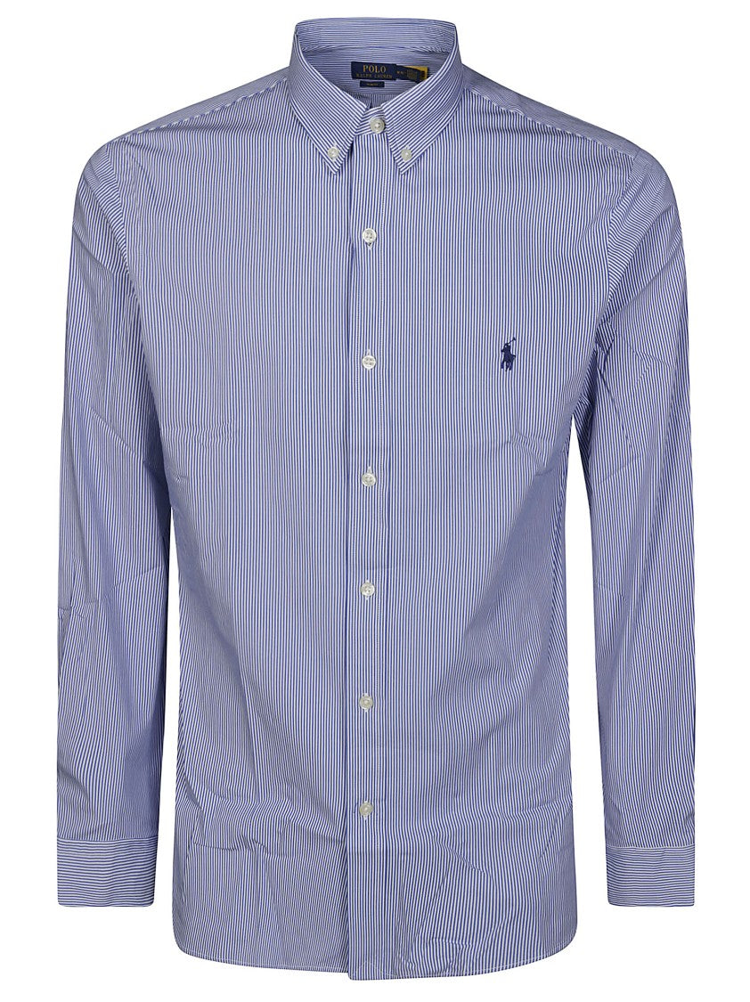 Polo Ralph Lauren Slim Fit Blue Poplin Shirt