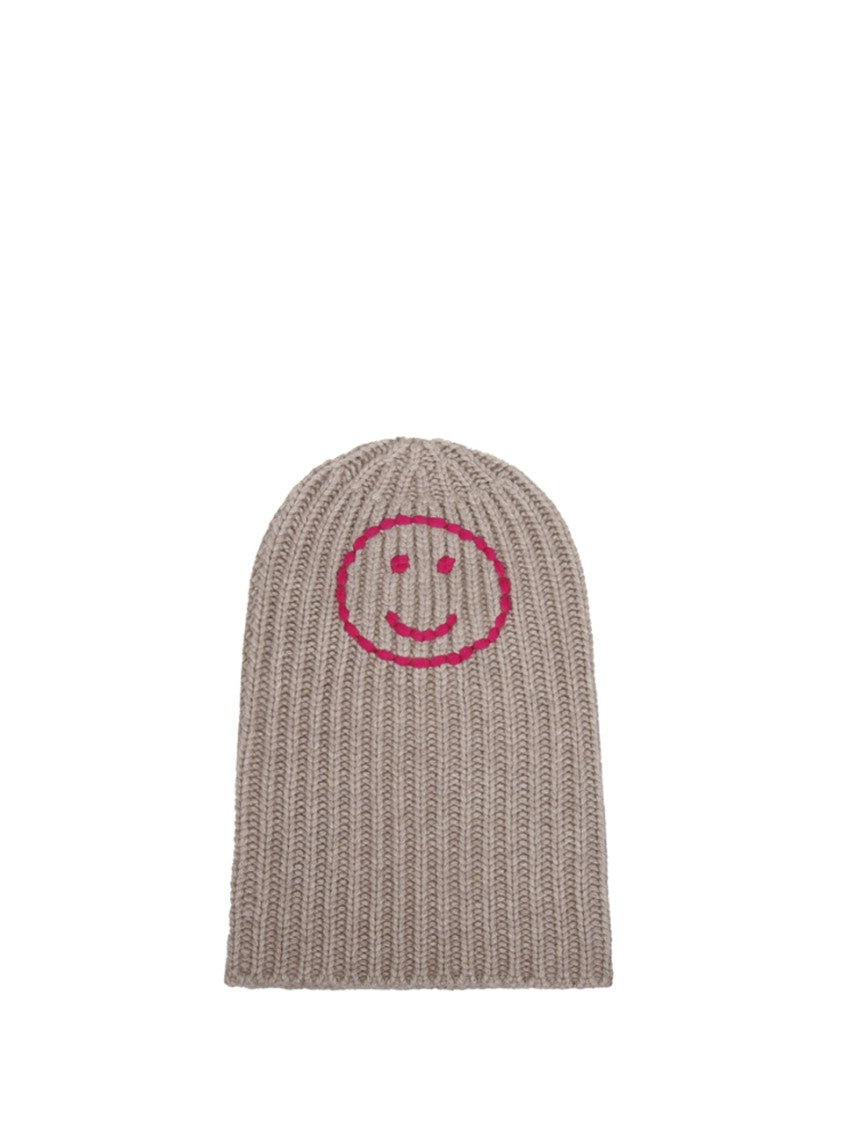 Hurray Ribbed Knit Cashmere Beanie