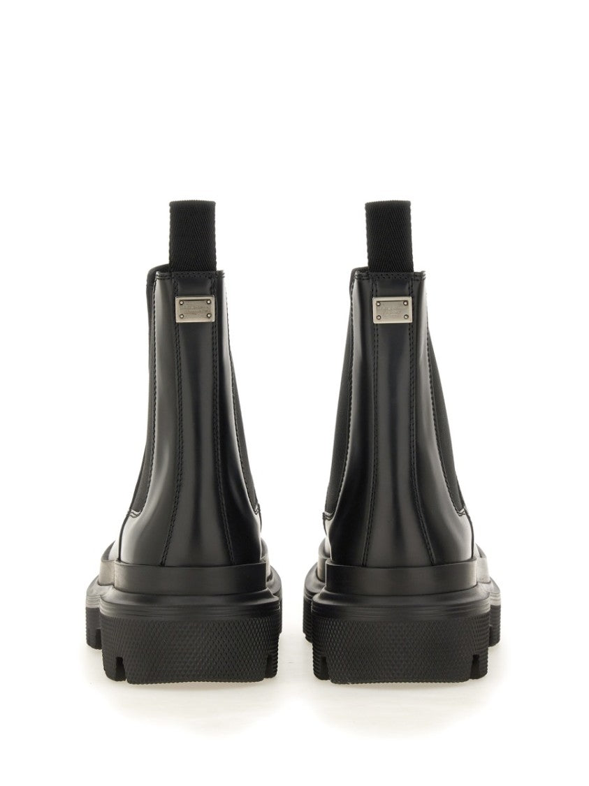 Dolce & Gabbana Brushed Leather Boot