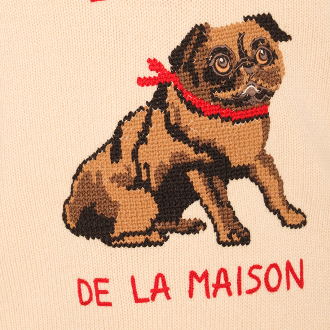 Valentino Beige And Green Wool Knitwear