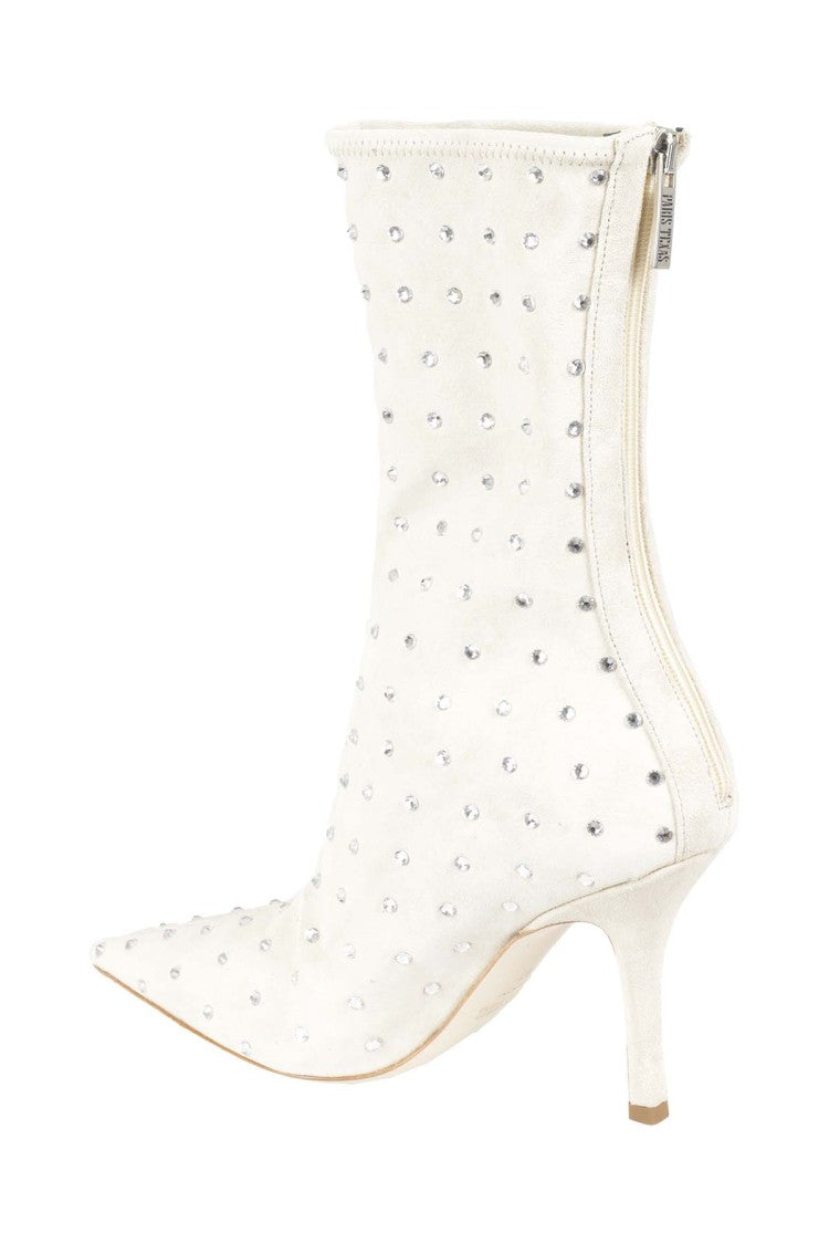 Paris Texas Holly Mama White Stiletto Ankle Boot