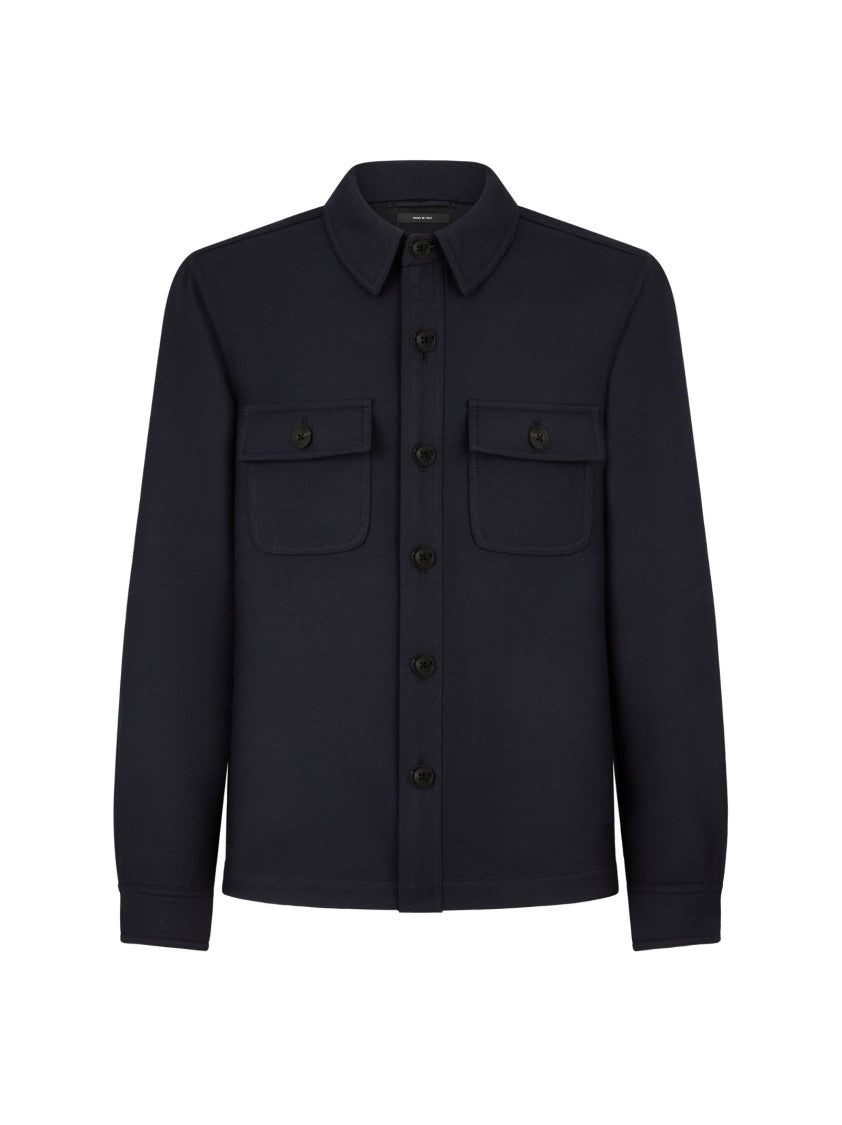 Tom Ford Structured Navy Jacket With Soft Wool