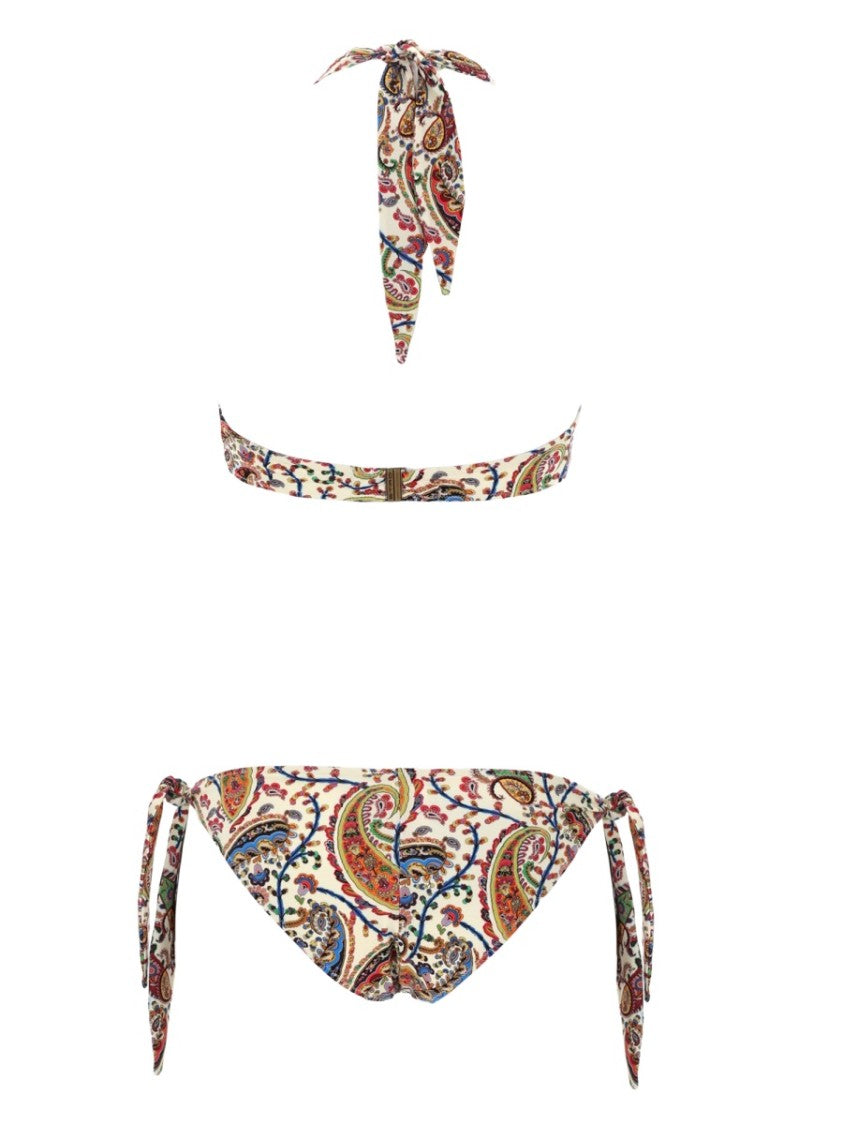 Etro Vibrant Paisley Halter Bikini