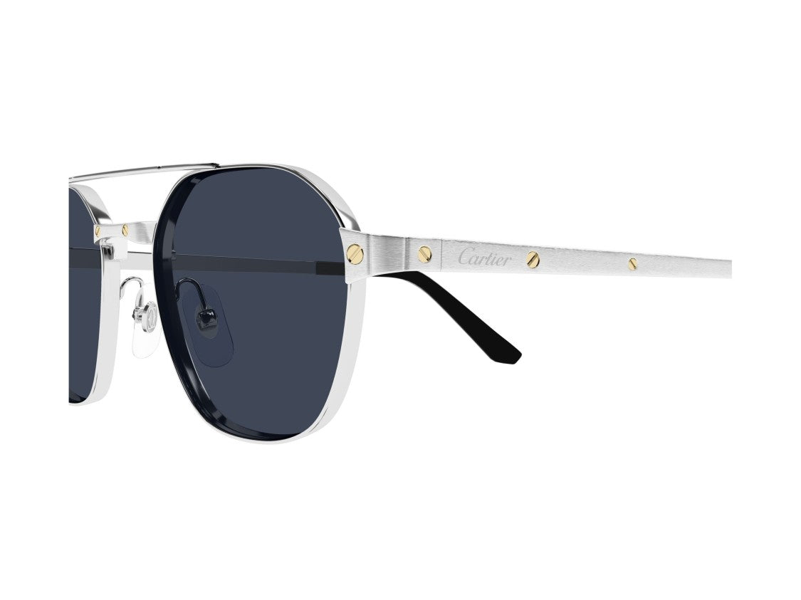 Cartier Ct0571s Double Bridge Metal Sunglasses