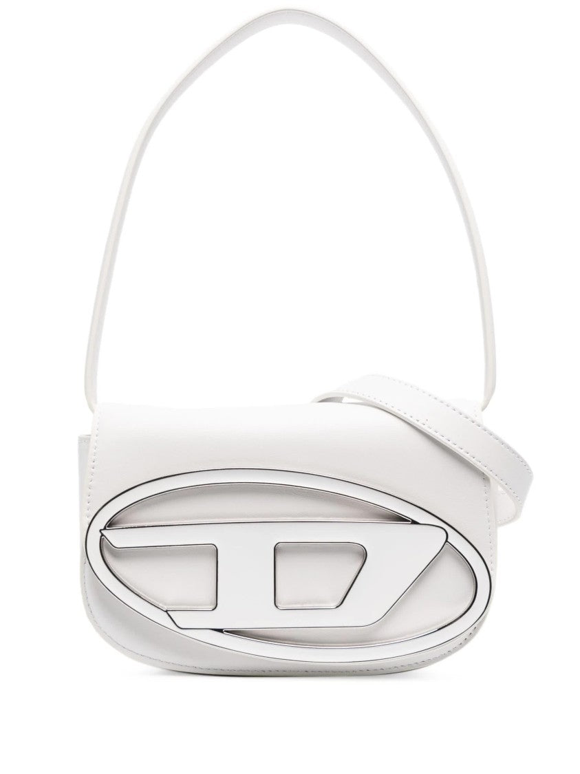 Diesel White 1Dr Nappa Leather Shoulder Bag