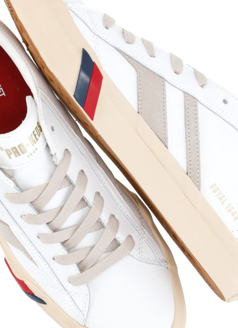 Pro-Keds White Royal Classic Suede Sneakers
