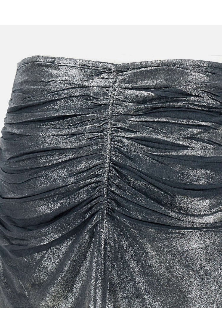 Diesel Multicolor Gathered Soft Shine Skirt