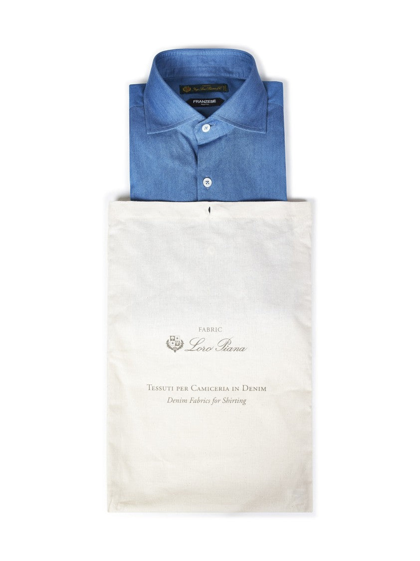 Franzese Collection Tailored Blue Shirt