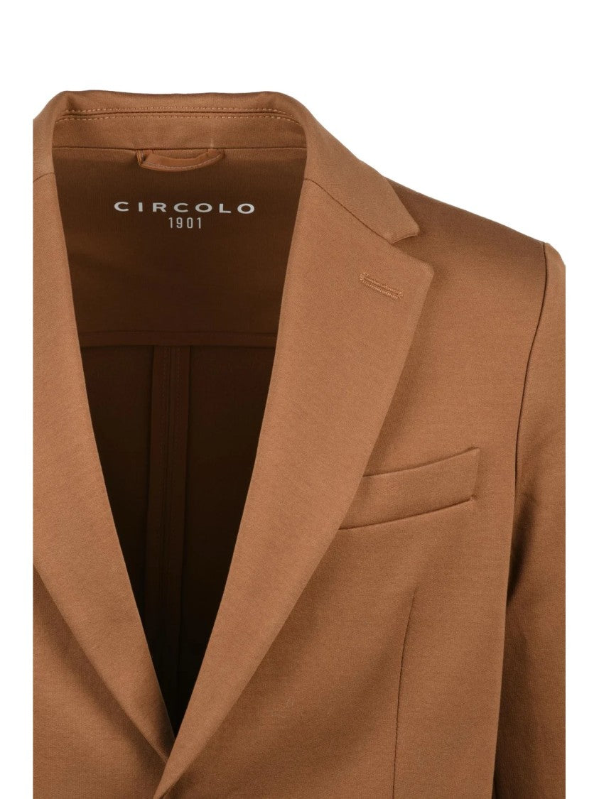 Circolo 1901 Fitted Jacket With Classic Lapel And Patch Pockets
