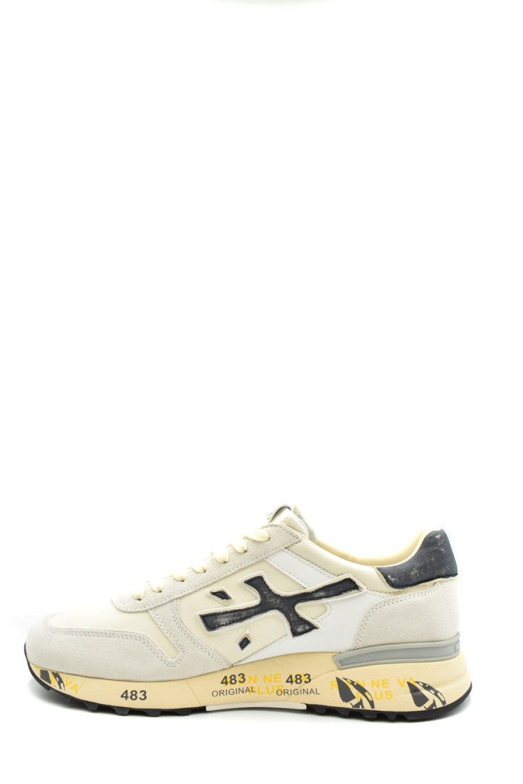 Premiata Leather Sneakers With Multicolor Accents