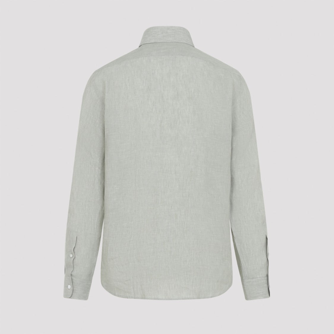 Ralph Lauren X Purple Label Long-Sleeved Linen Shirt With Classic Collar