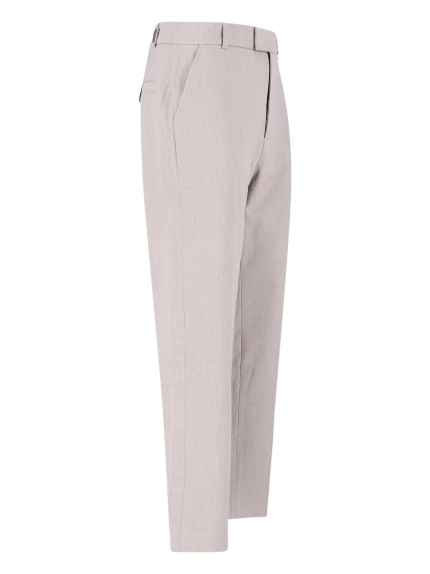Represent Beige Tailored Pants With Medium Waist