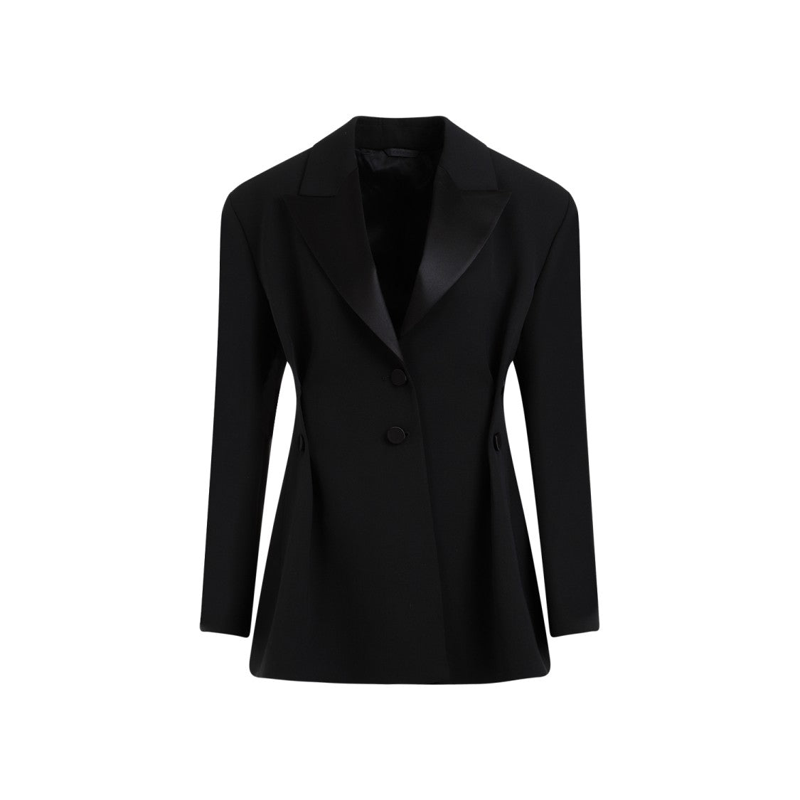 Givenchy Buttoned Black Virgin Wool Jacket