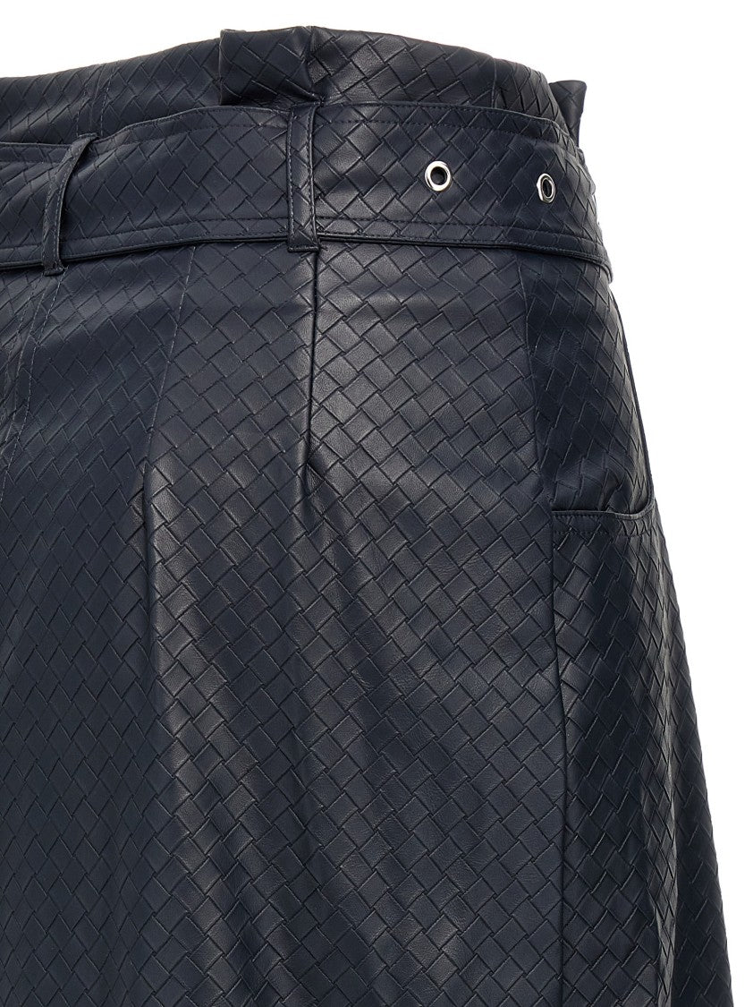 Rotate Birger Christensen Midi Paper Waist' Skirt