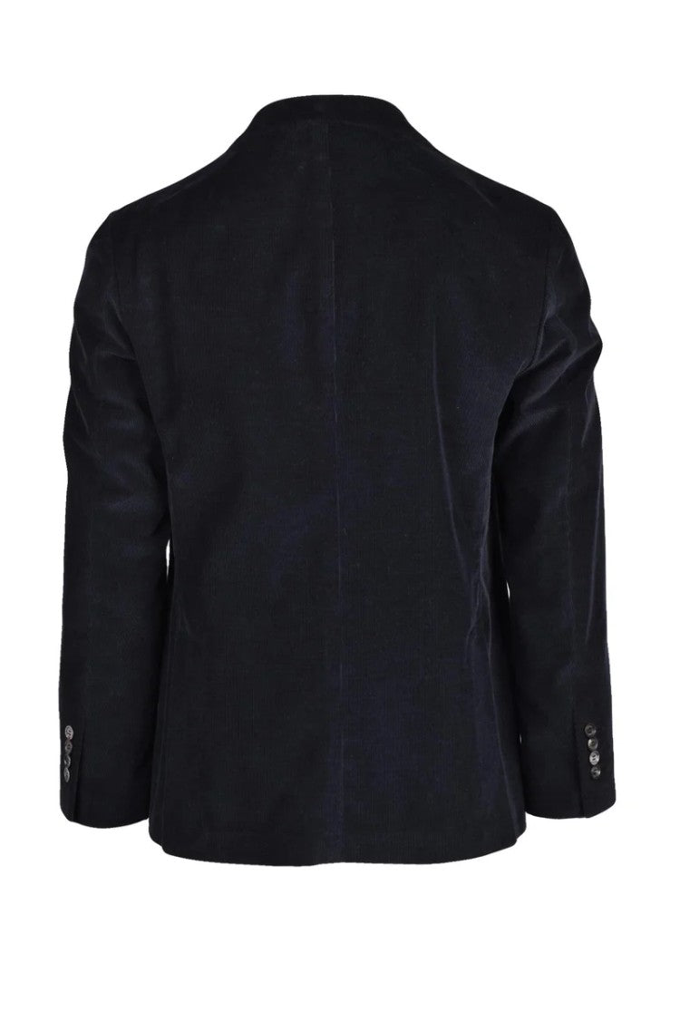Eleventy Velvet Cotton Jacket - Black