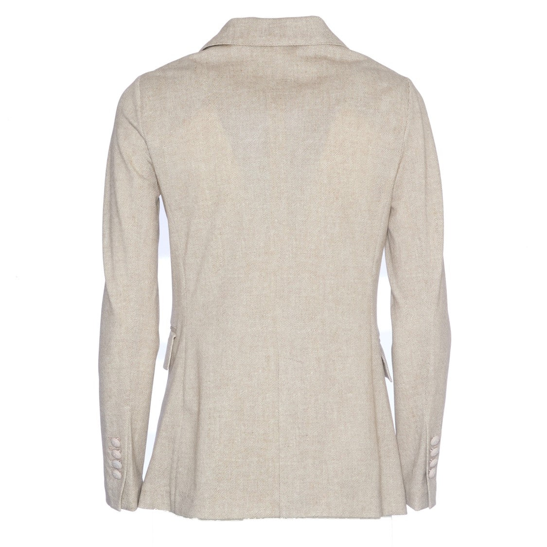 Circolo 1901 Stone Double-Breasted Blazer With Sailor-Style Buttons