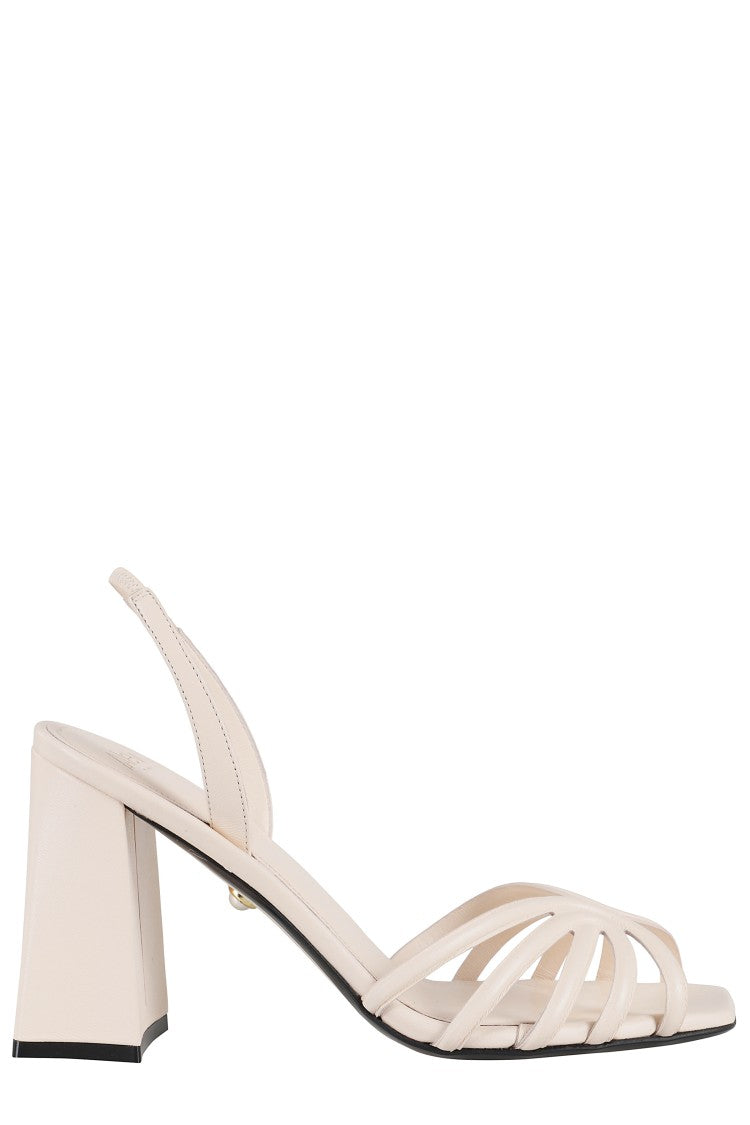 Alevi` Milano Square Toe Sandals With 3D Cage Design