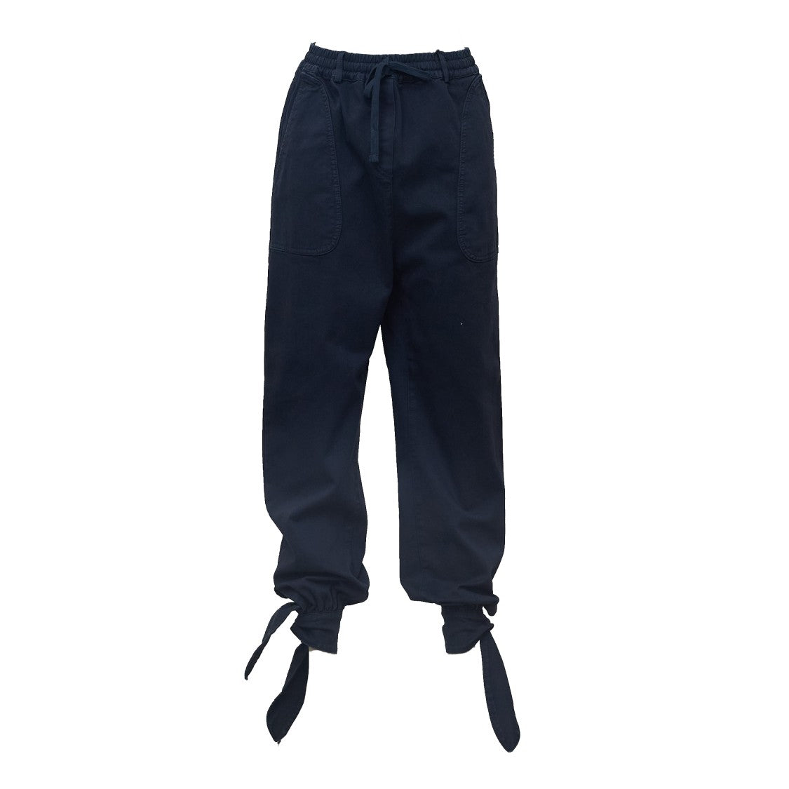 N°21 Utility Cargo Pants With Adjustable Waistband And Tie Hem