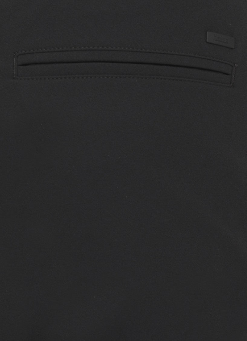 Herno Black Tapered Drawstring Straight-Leg Pants