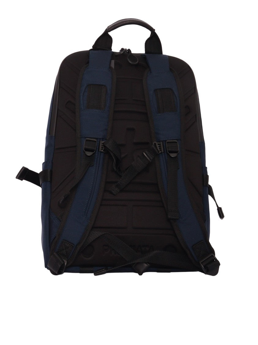 Premiata Ventura Black Nylon Leather Backpack