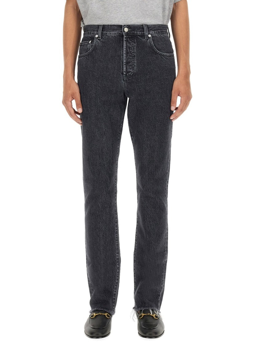 Gucci Straight-Leg Denim Pants With Traditional Five-Pocket Design