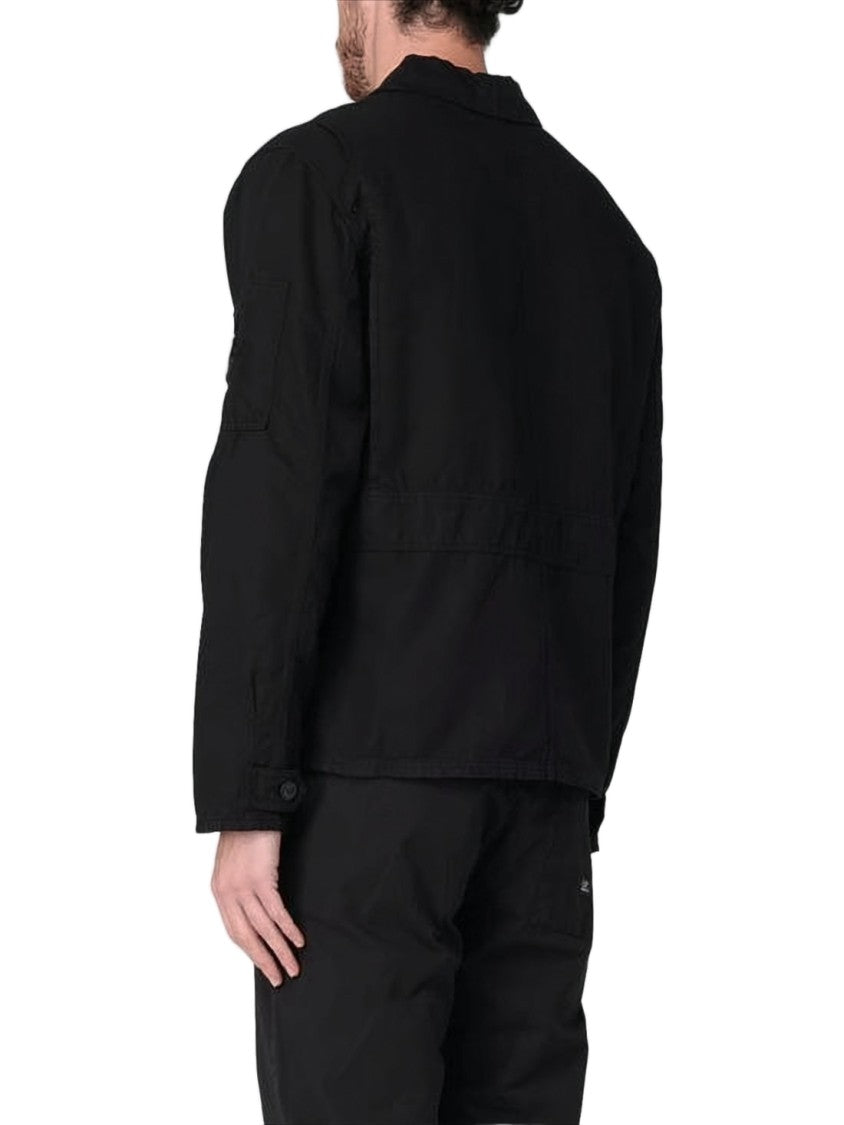 C.P. Company Minimalist Black Zippered Jacket