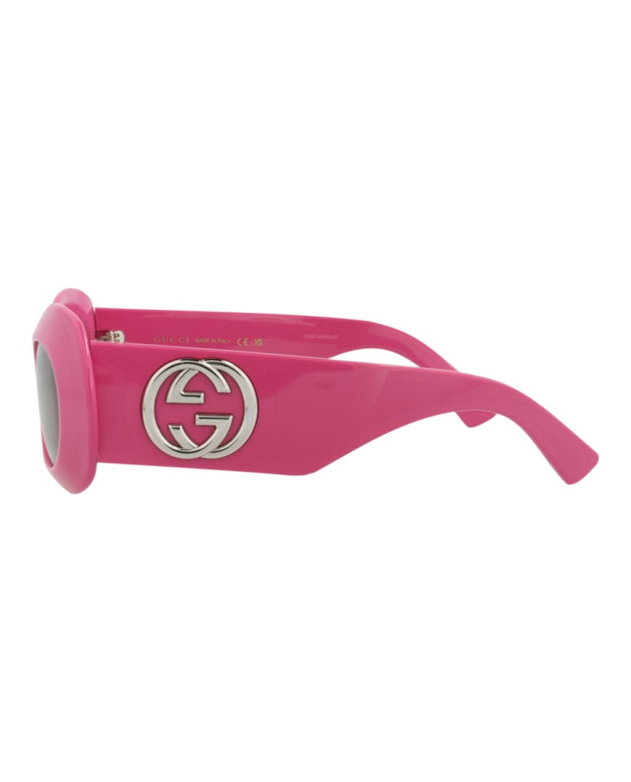 Gucci Round-Frame Recycled Acetate Sunglasses