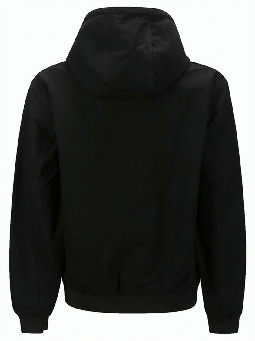 Carhartt Wip Casual Black Active Jacket With Adjustable Hood