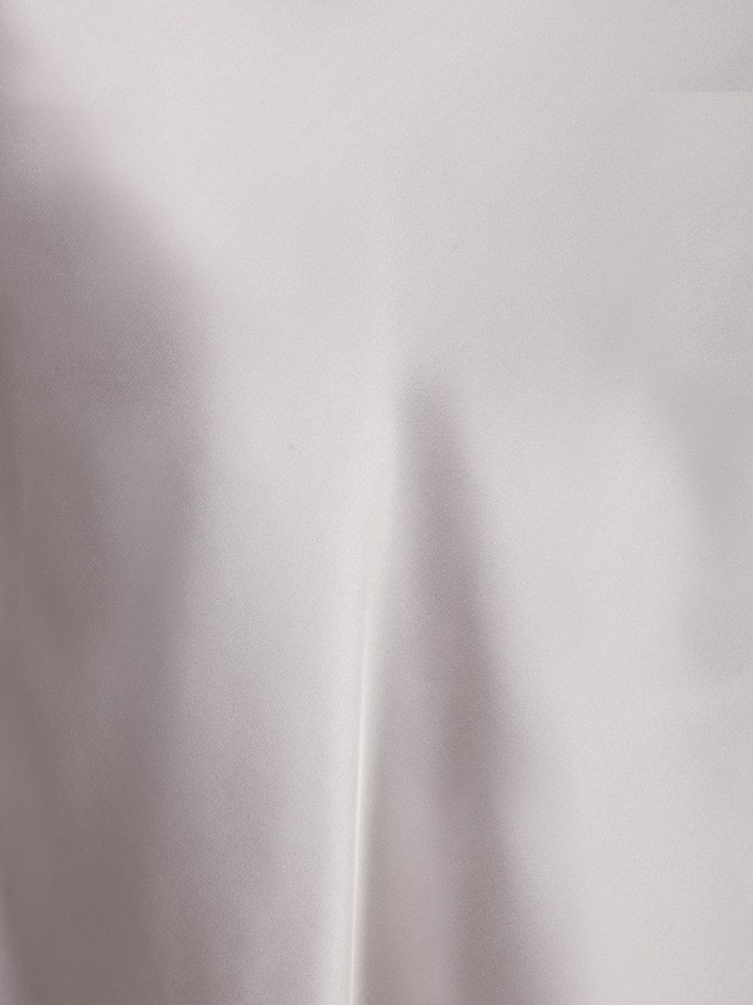 Herno Hem Blouse In Flowing Chantilly Satin