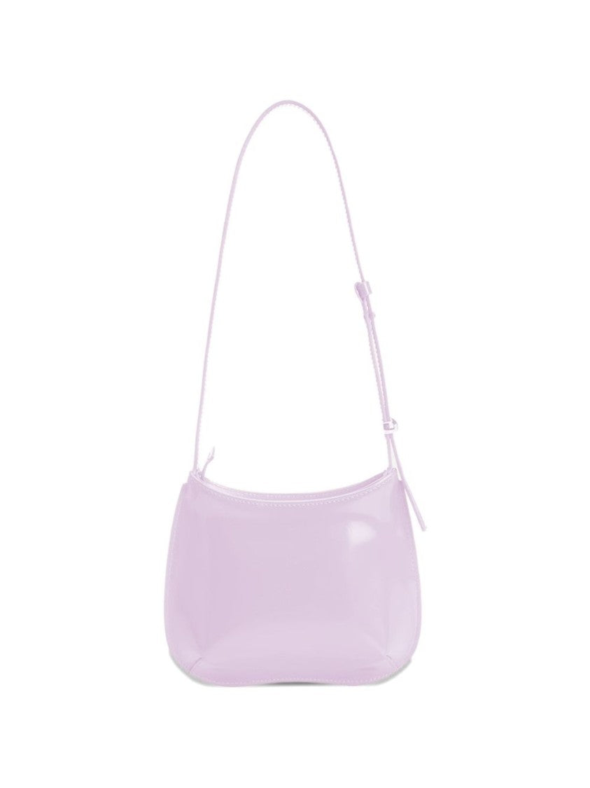 Jacquemus Light Pink Glossy Curved Shoulder Bag