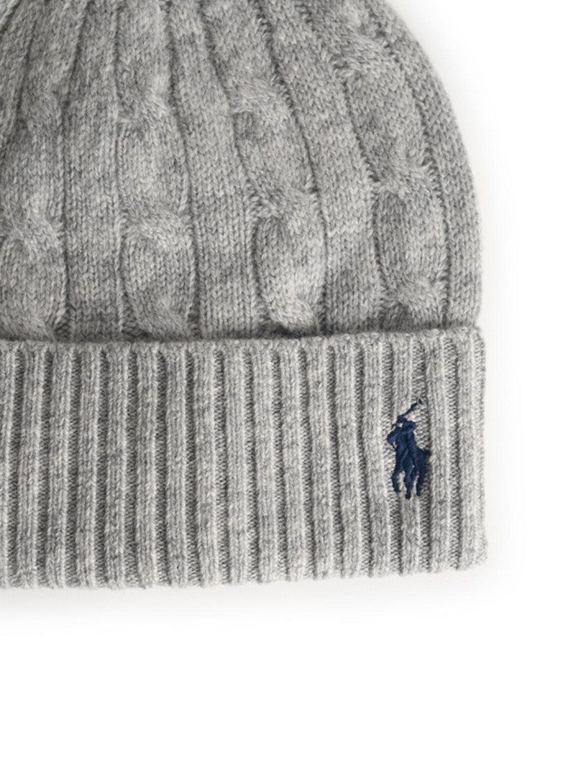 Polo Ralph Lauren Grey Wool Blend Beanie