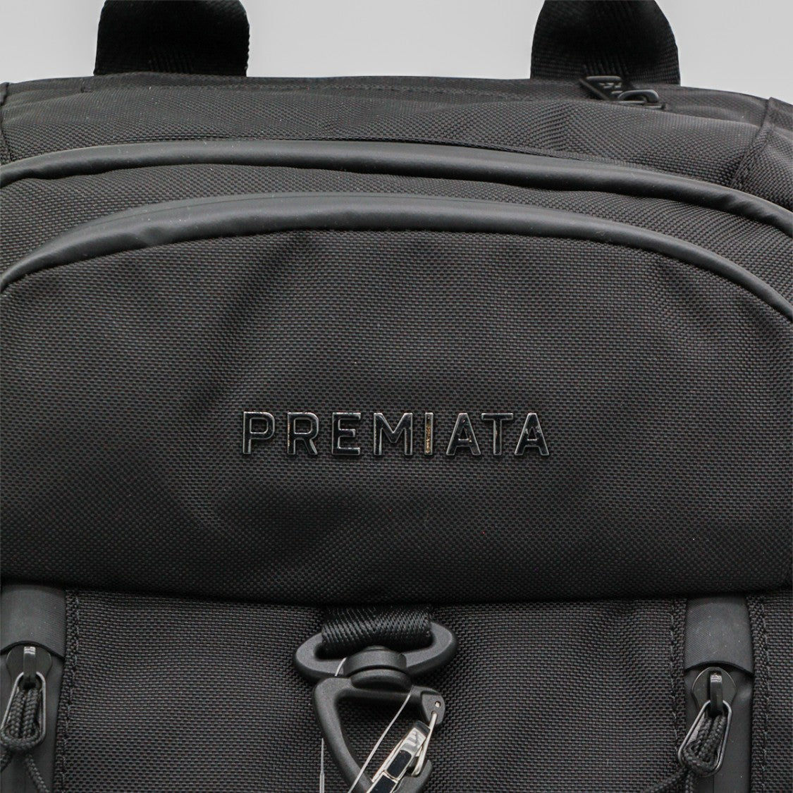 Premiata Black Backpack With Multiple Compartments