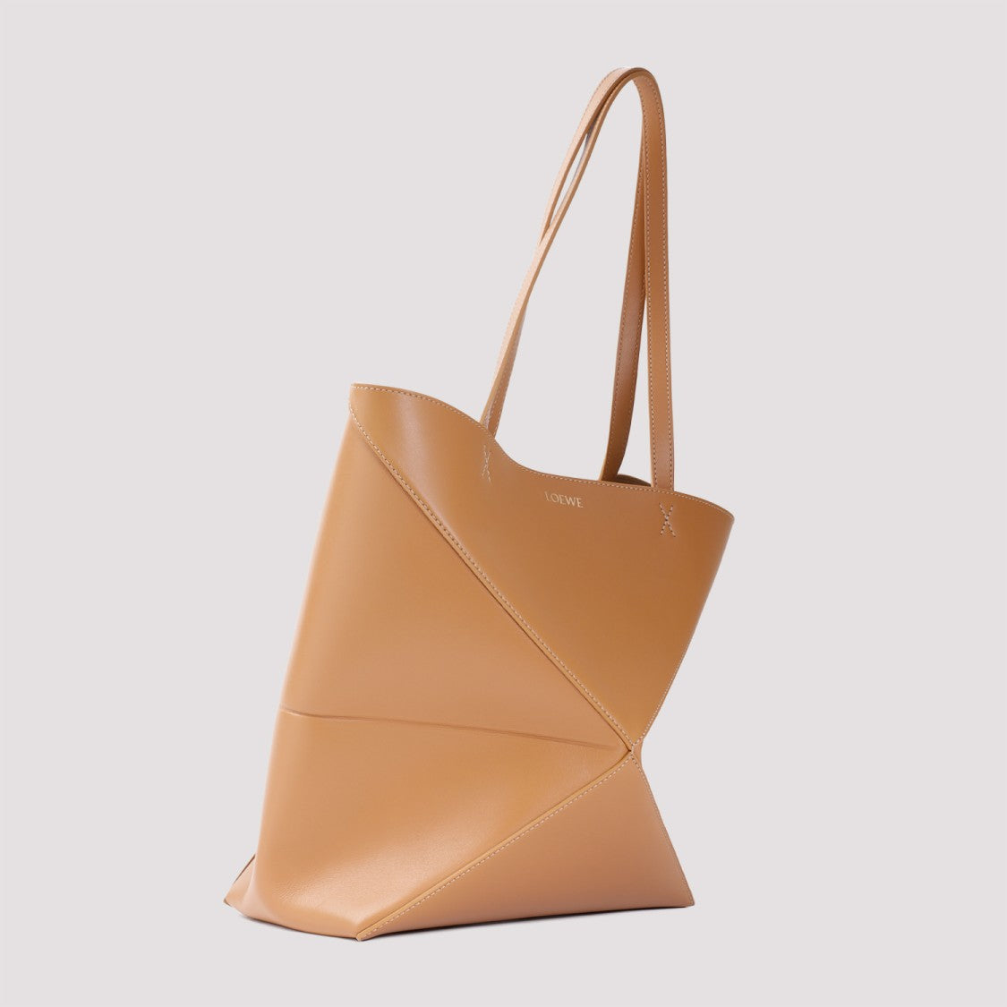 Loewe Structured Calf Leather Tote Handbag