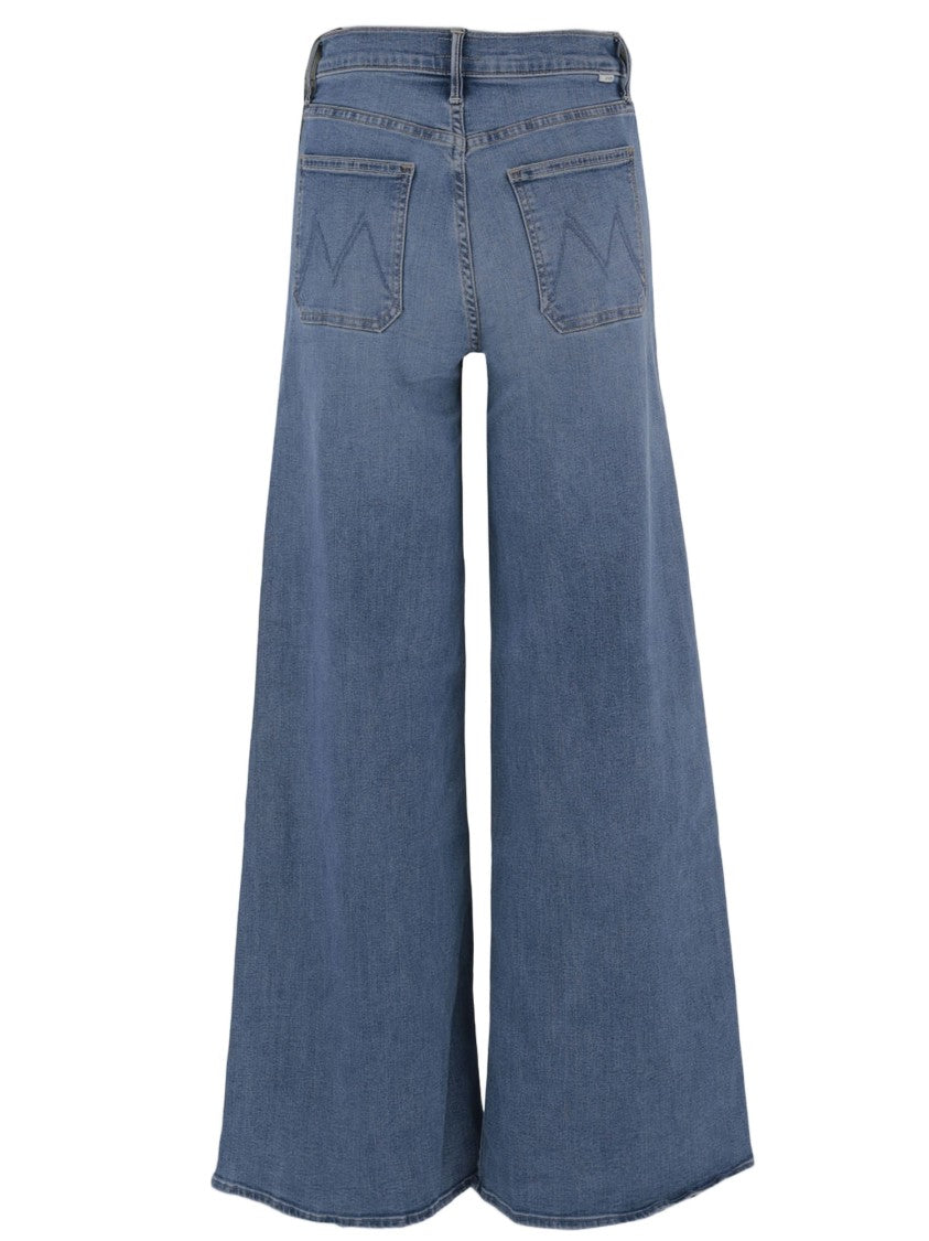 Mother Wide-Leg Denim Jeans With High Waist