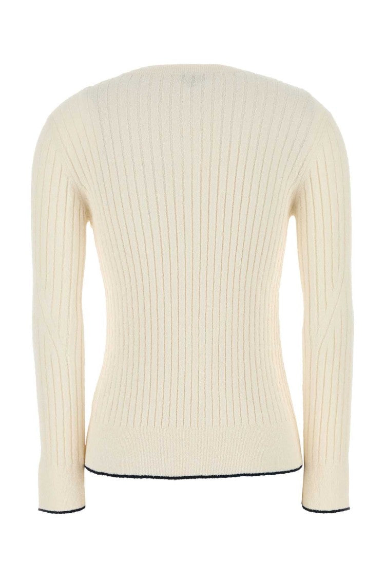 Bottega Veneta Ivory Bouclé Top