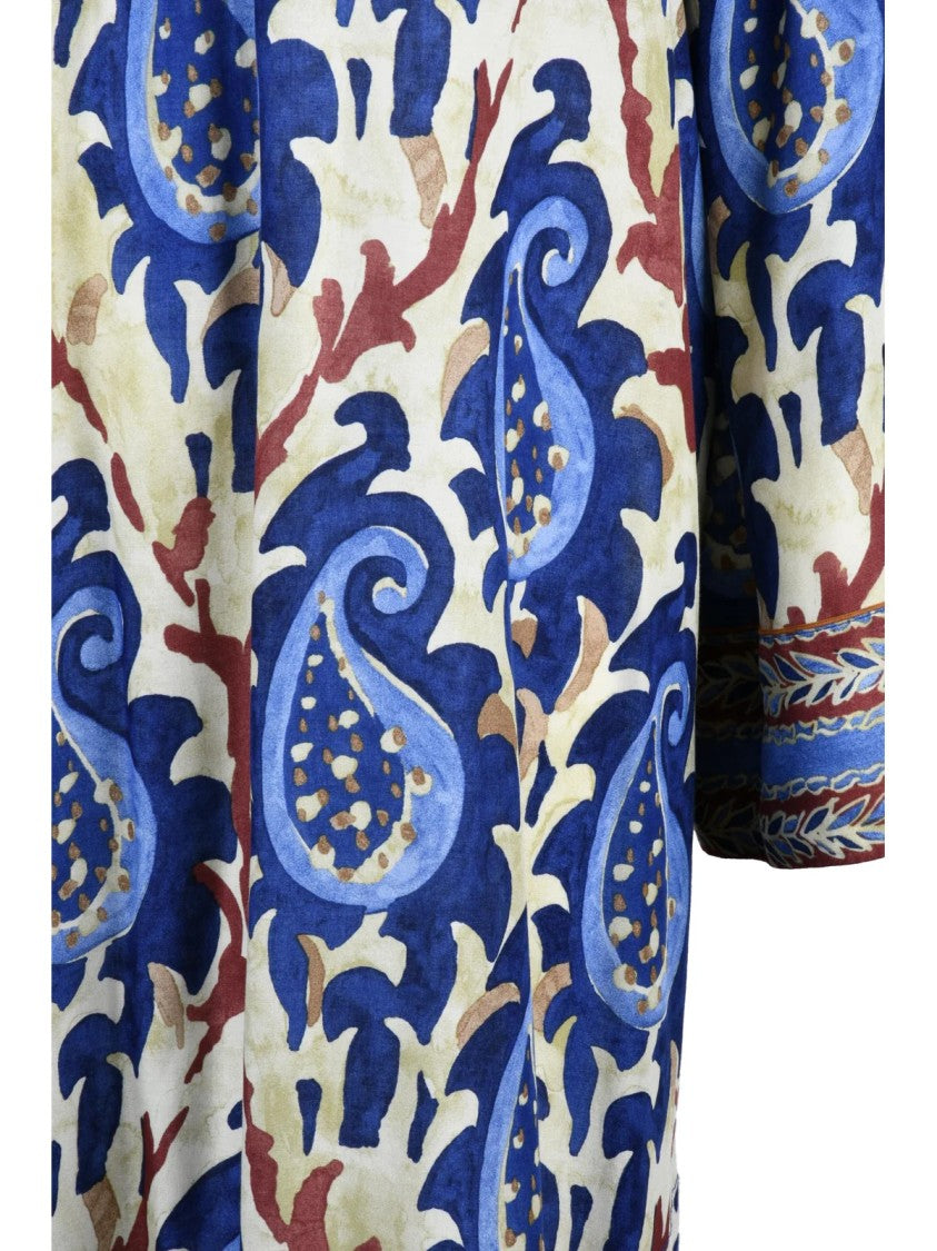 Maliparmi Multicolor Viscose Kaftan Dress