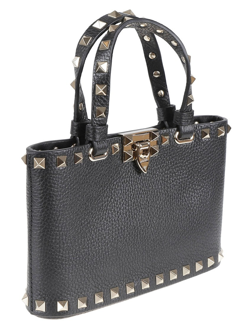 Valentino Garavani Structured Rectangular Handbag With Metallic Stud Details