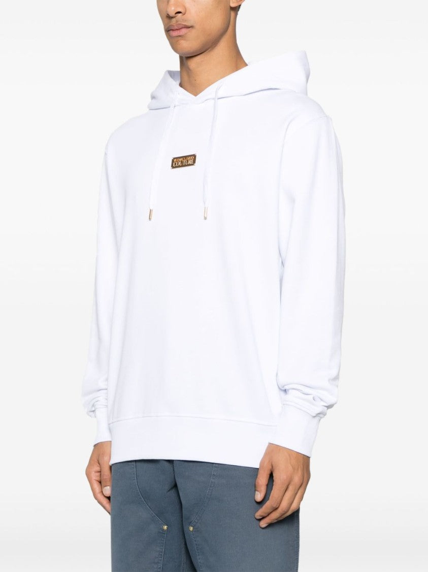 Versace Jeans Couture Hooded White Sweatshirt