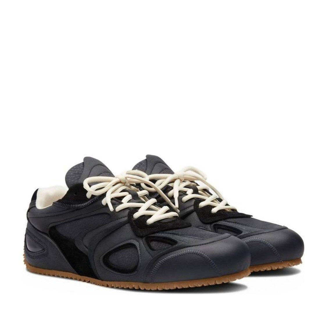 Axel Arigato Black Slow Runner Layered Panel Padded Collar Sneakers