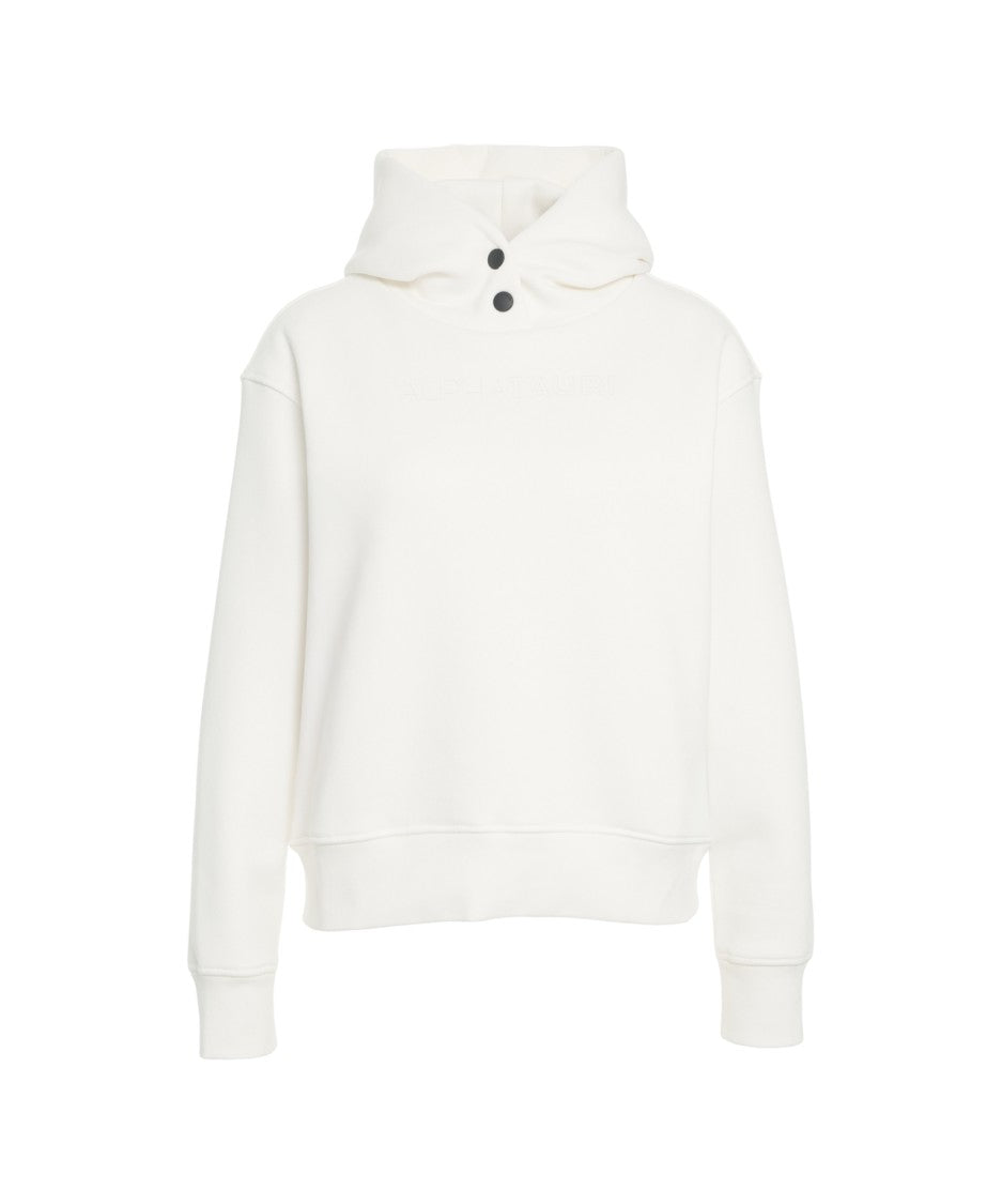 Alpha Tauri Hooded Sweatshirt With High Collar And Subtle Logo Detail