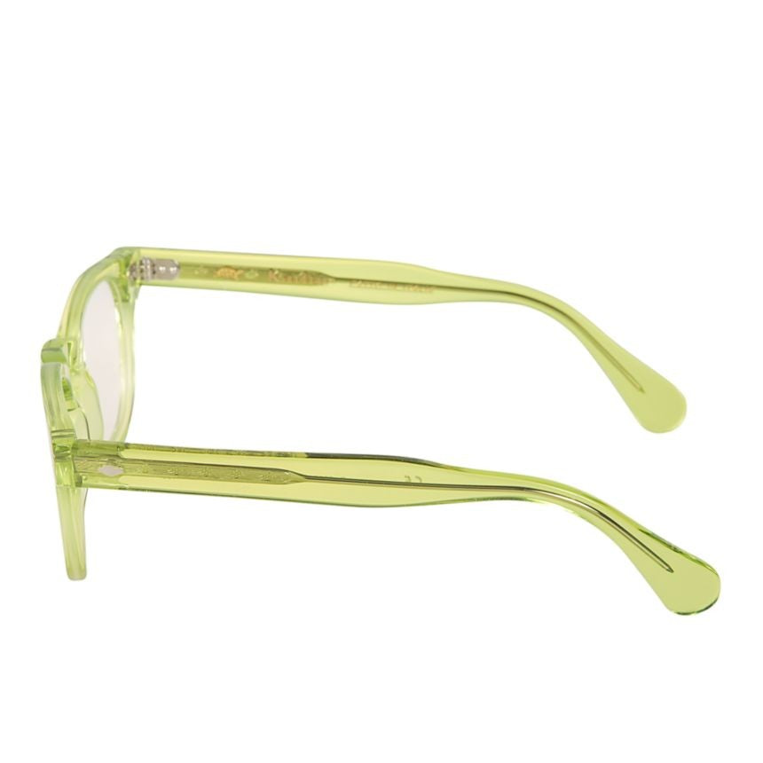 Kador Woody Cal 44 Translucent Light Green Rounded Square Eyeglasses