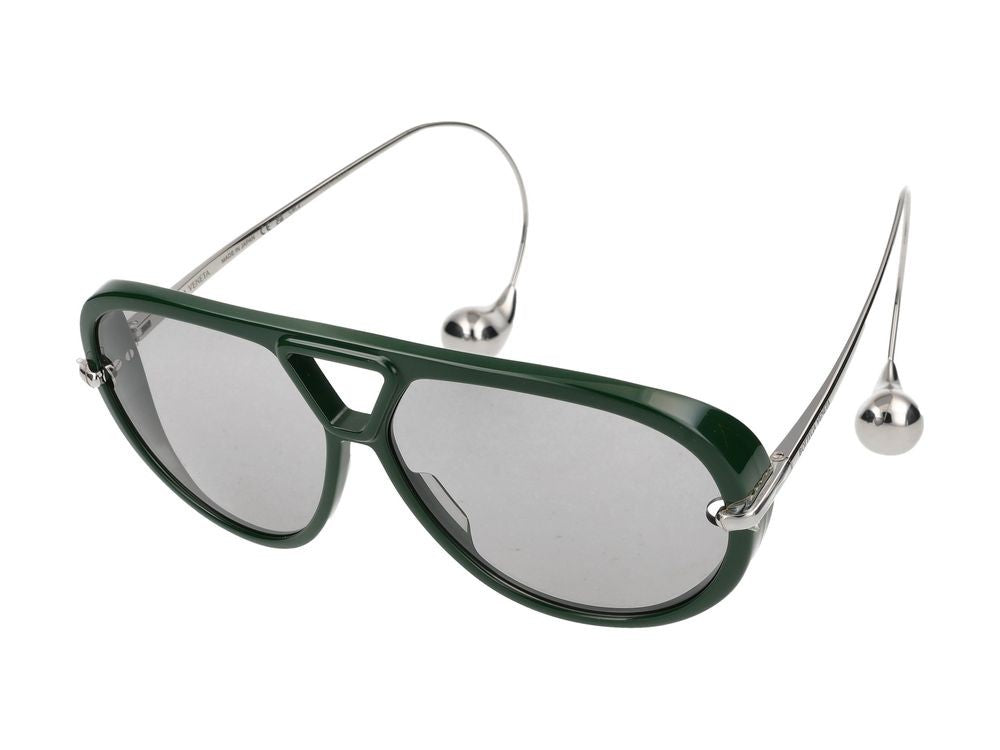Bottega Veneta Green Bold Green Acetate Sunglasses