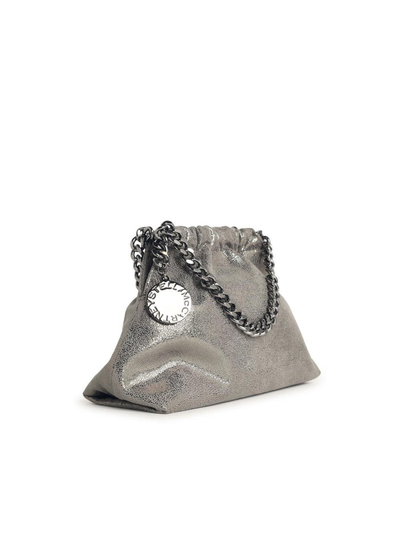 Stella Mccartney Falabella' Mini Bag In Silver Eco Leather